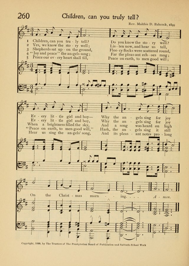 The School Hymnal page 259