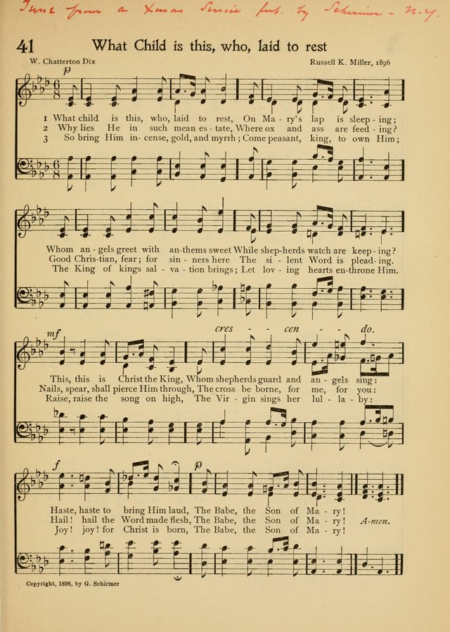 The School Hymnal page 52