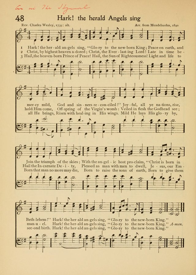 The School Hymnal page 59