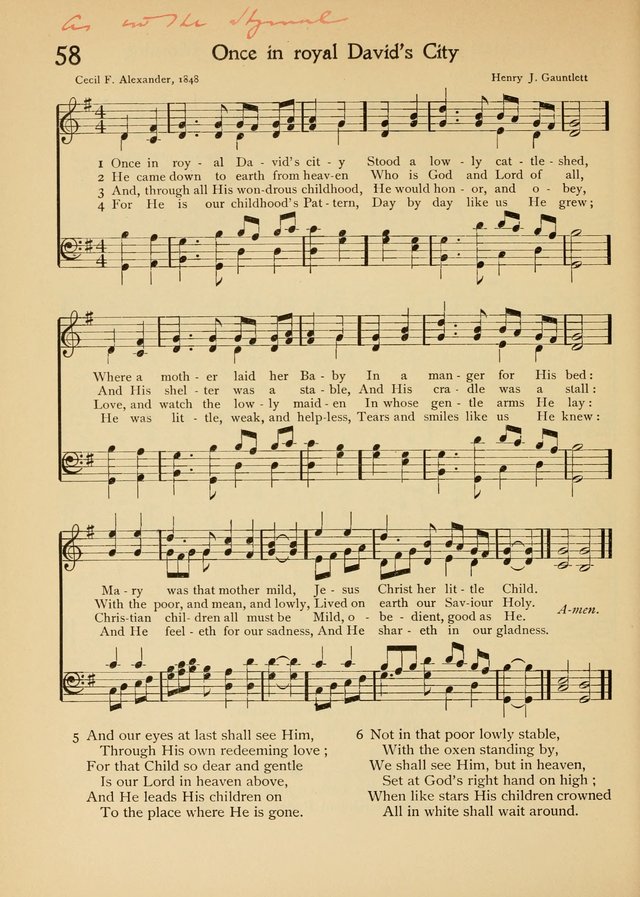 The School Hymnal page 69