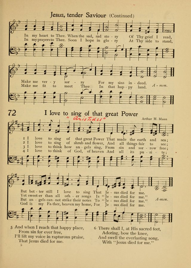 The School Hymnal page 82