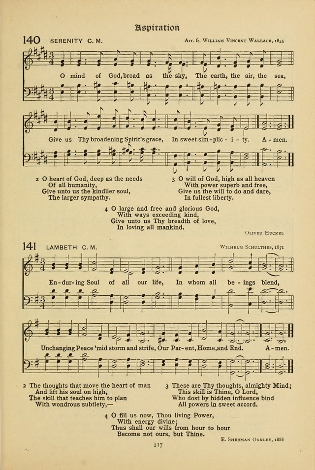 The School Hymnal: a book of worship for young people page 117