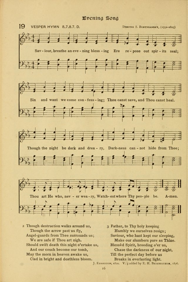 The School Hymnal: a book of worship for young people page 16