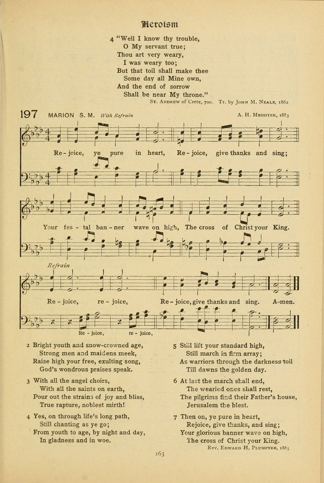 The School Hymnal: a book of worship for young people page 163