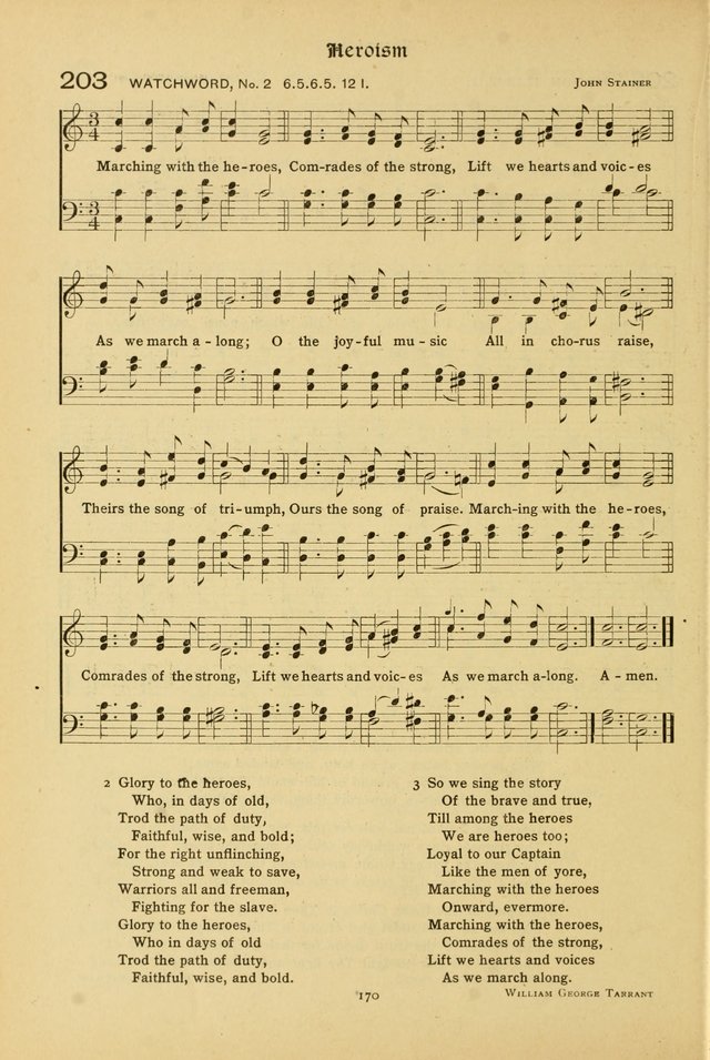The School Hymnal: a book of worship for young people page 170