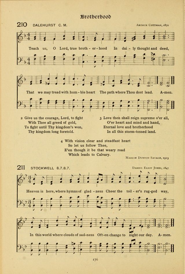 The School Hymnal: a book of worship for young people page 176