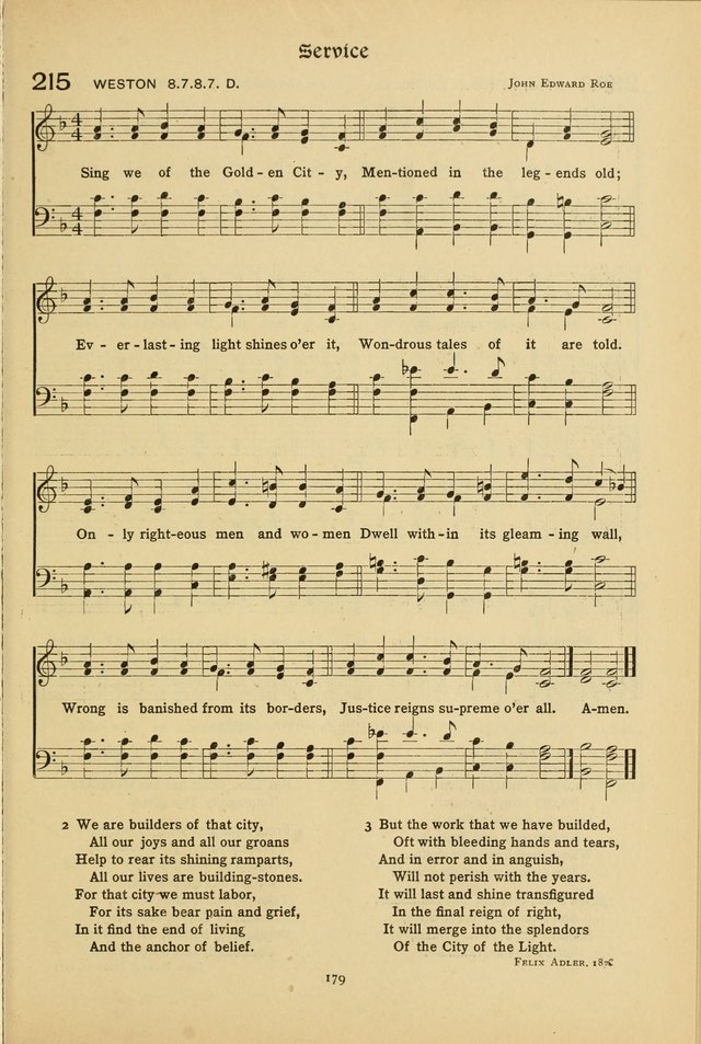 The School Hymnal: a book of worship for young people page 179