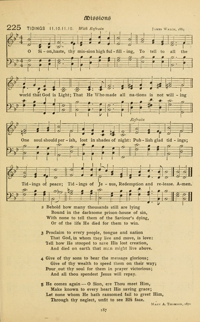 The School Hymnal: a book of worship for young people page 187