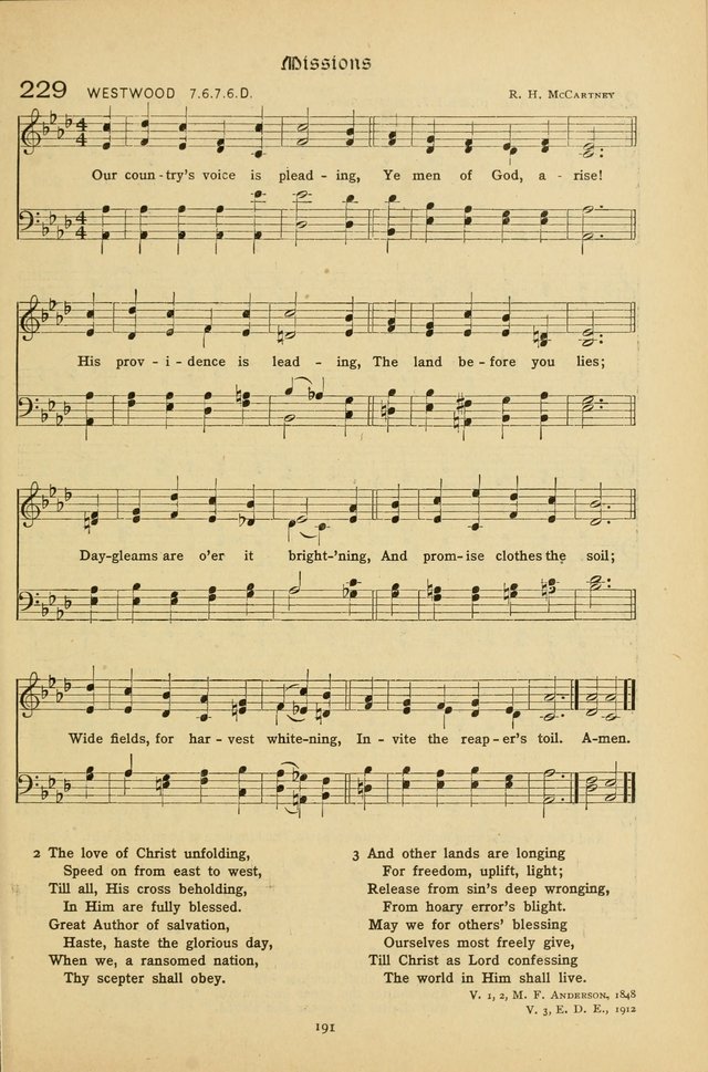 The School Hymnal: a book of worship for young people page 191