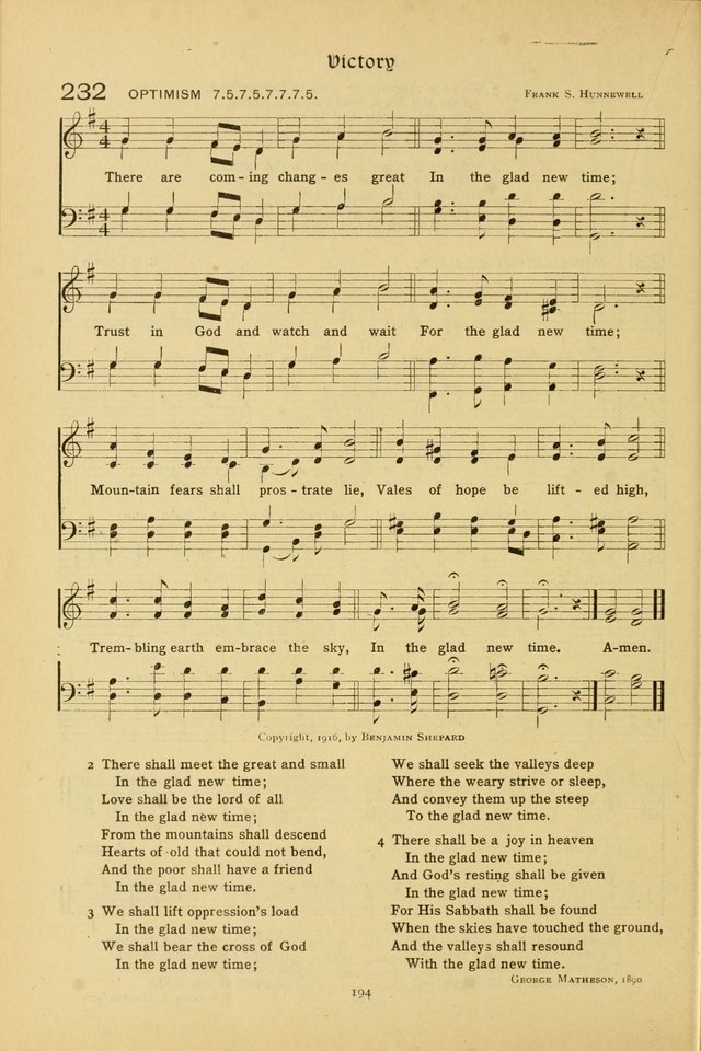 The School Hymnal: a book of worship for young people page 194