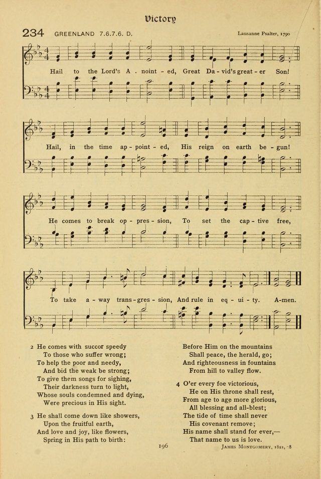 The School Hymnal: a book of worship for young people page 196