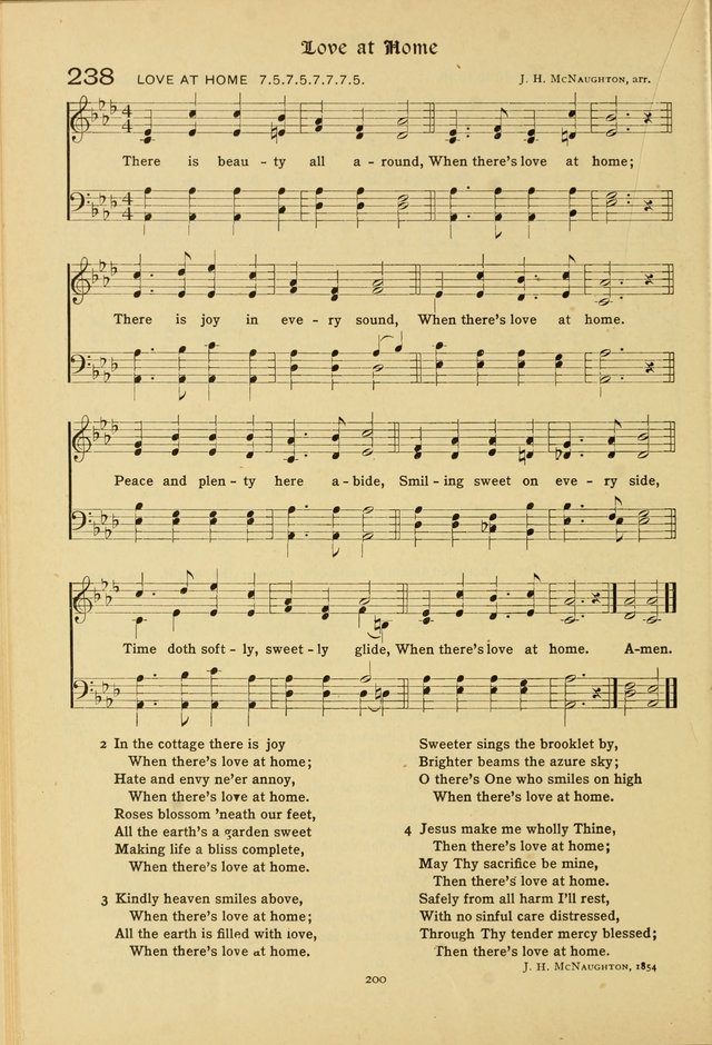 The School Hymnal: a book of worship for young people page 200