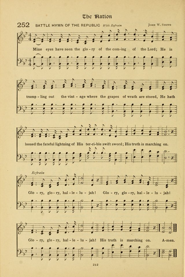 The School Hymnal: a book of worship for young people page 212