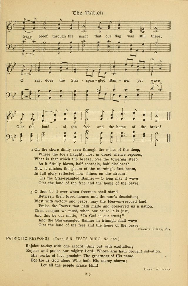 The School Hymnal: a book of worship for young people page 215