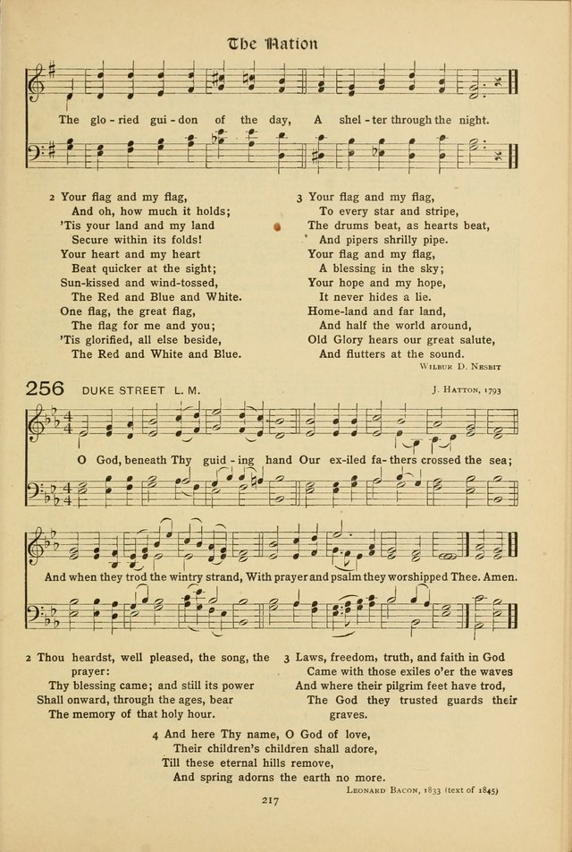 The School Hymnal: a book of worship for young people page 217