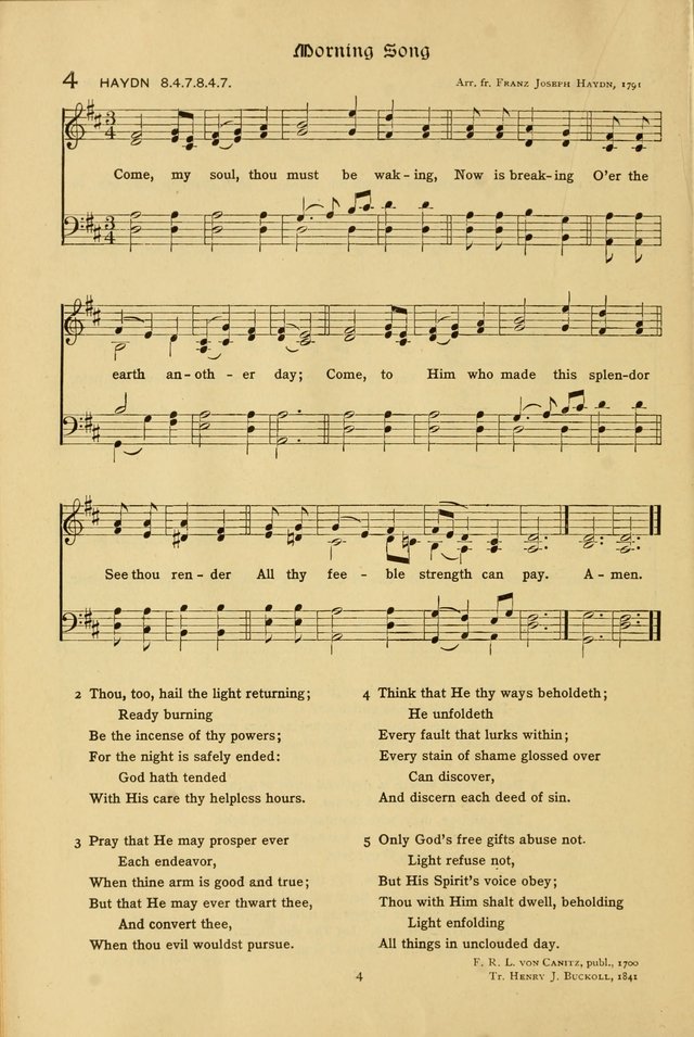The School Hymnal: a book of worship for young people page 4