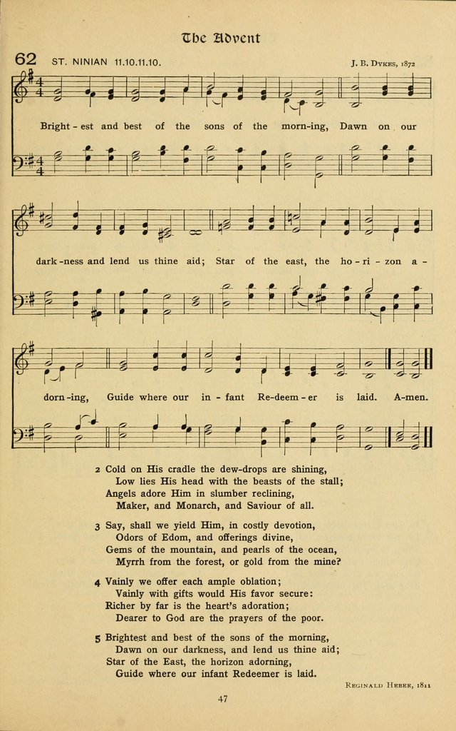 The School Hymnal: a book of worship for young people page 47