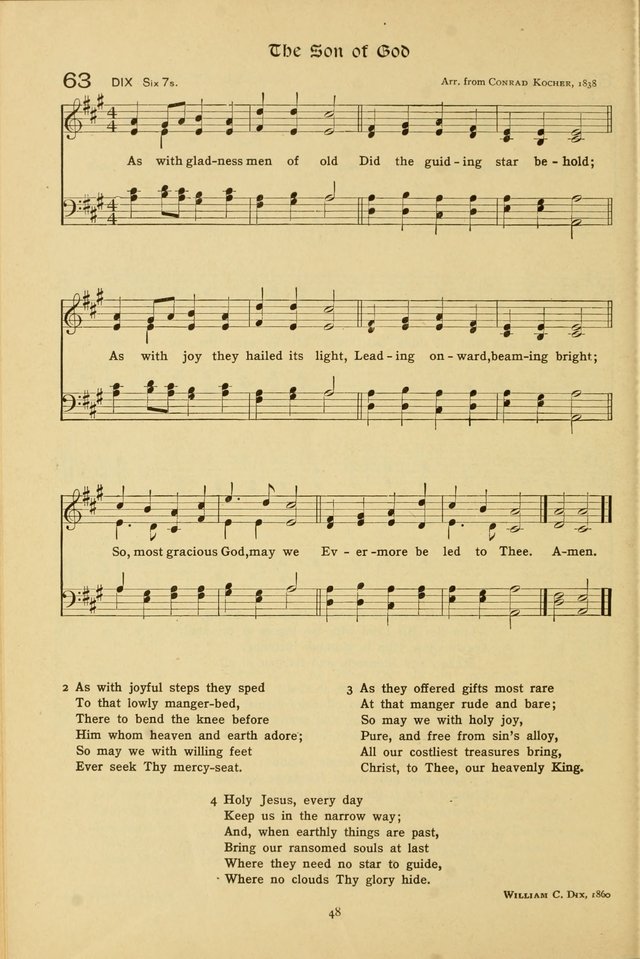 The School Hymnal: a book of worship for young people page 48