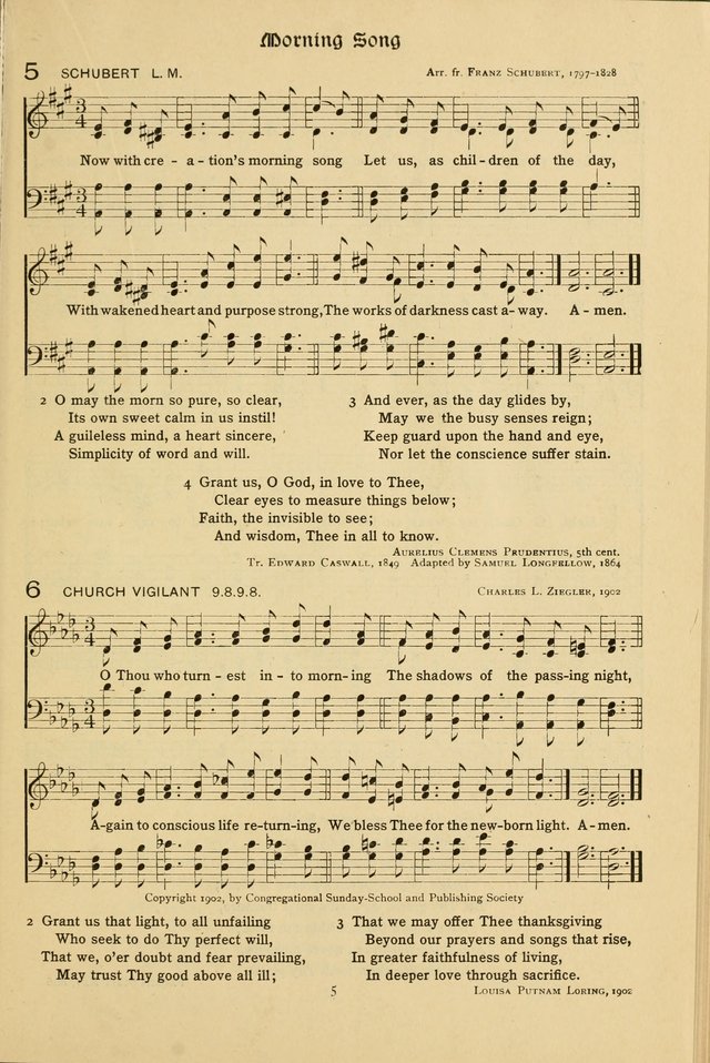 The School Hymnal: a book of worship for young people page 5