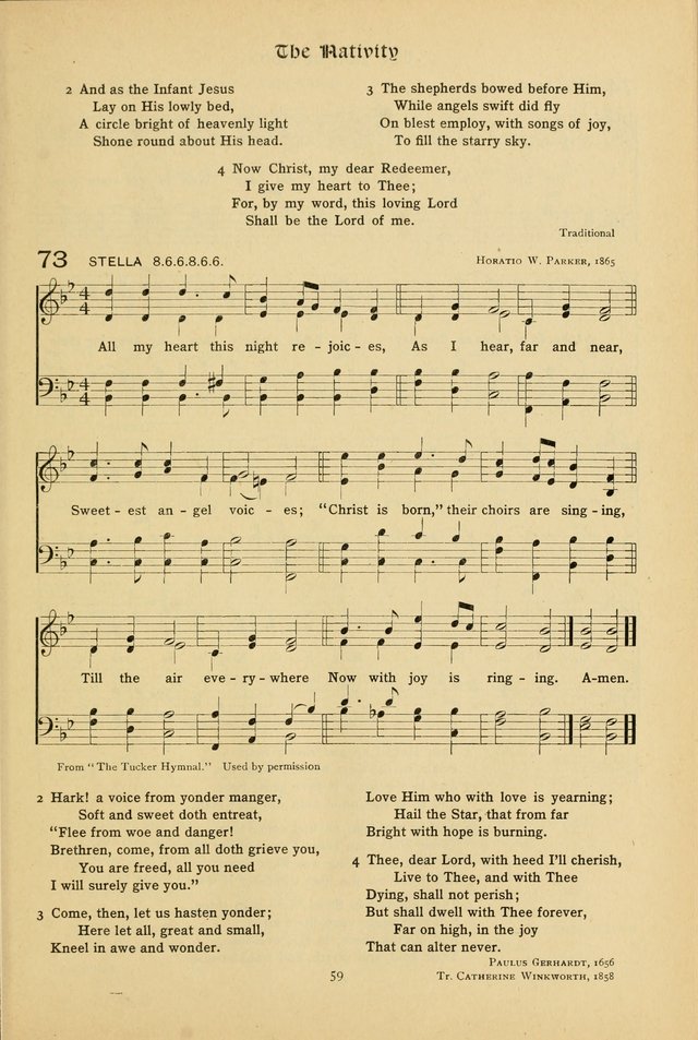 The School Hymnal: a book of worship for young people page 59