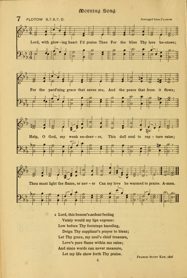 The School Hymnal: a book of worship for young people page 6