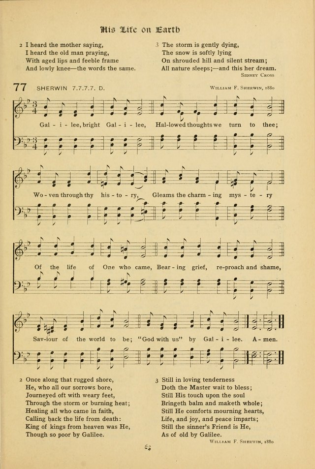 The School Hymnal: a book of worship for young people page 63