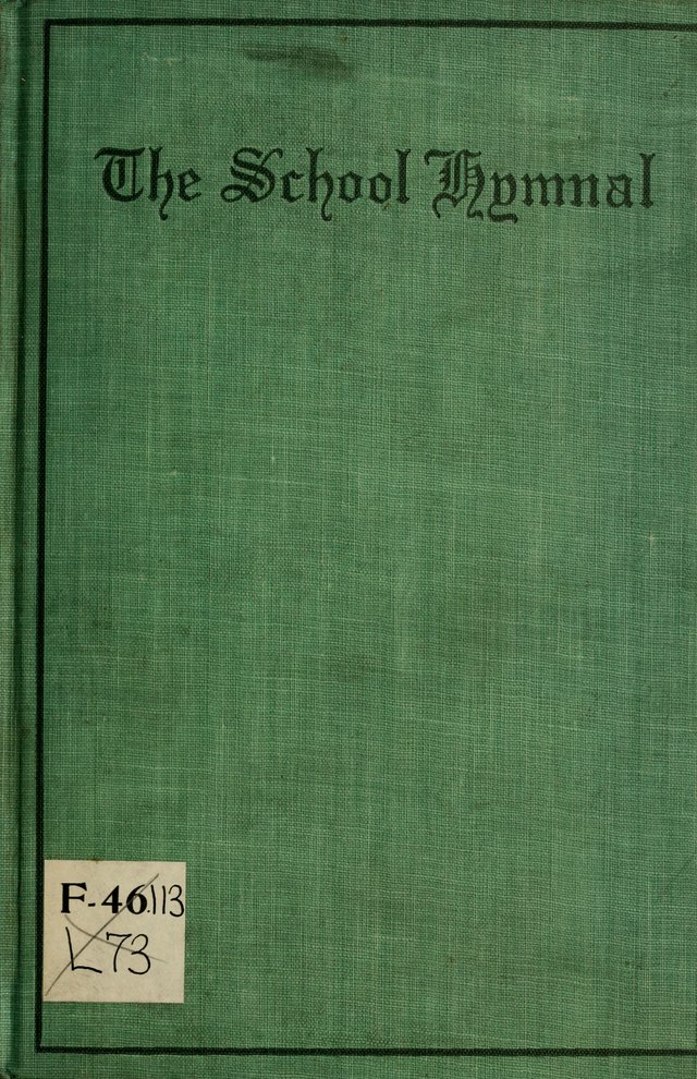 The School Hymnal: a book of worship for young people page i