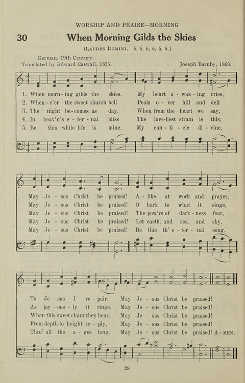 Service Hymnal: with responsive readings, appropriate for all Protestant religious activities page 20