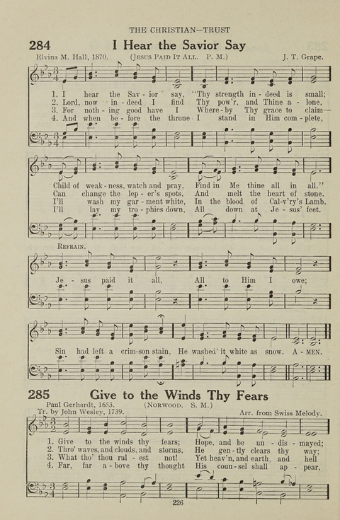 Service Hymnal: with responsive readings, appropriate for all Protestant religious activities page 218