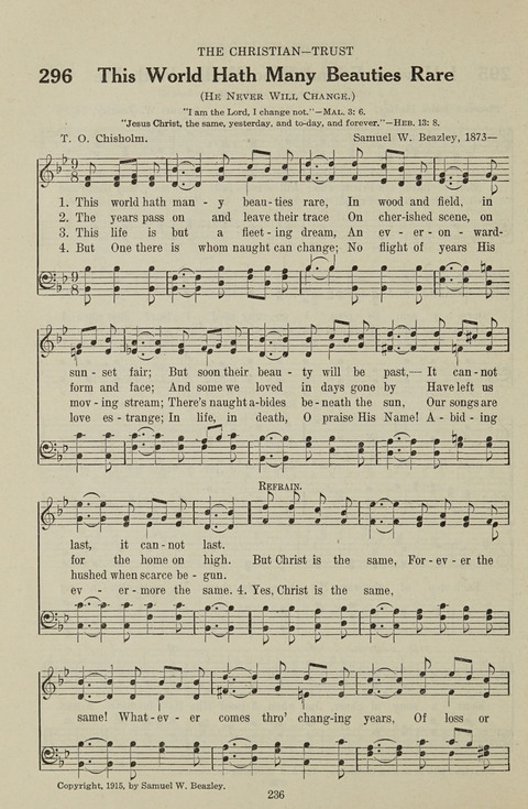Service Hymnal: with responsive readings, appropriate for all Protestant religious activities page 228