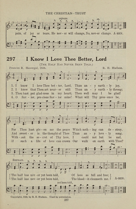 Service Hymnal: with responsive readings, appropriate for all Protestant religious activities page 229