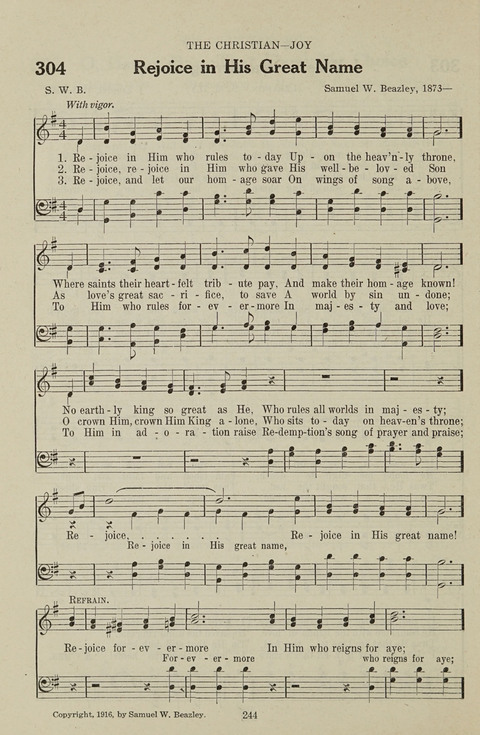 Service Hymnal: with responsive readings, appropriate for all Protestant religious activities page 236