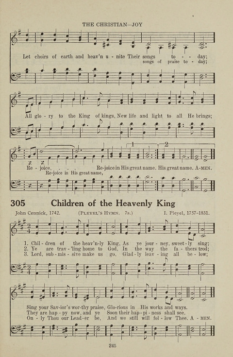 Service Hymnal: with responsive readings, appropriate for all Protestant religious activities page 237