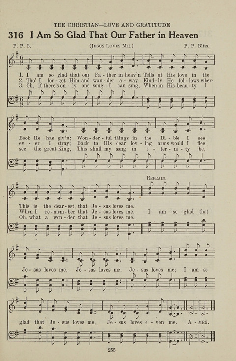 Service Hymnal: with responsive readings, appropriate for all Protestant religious activities page 247