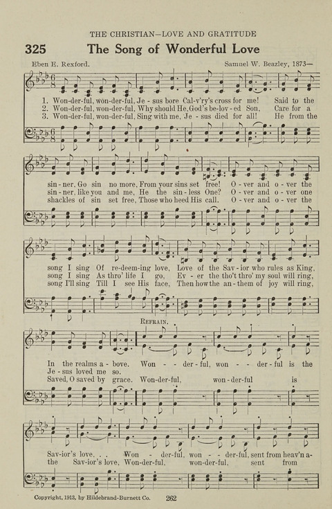 Service Hymnal: with responsive readings, appropriate for all Protestant religious activities page 254