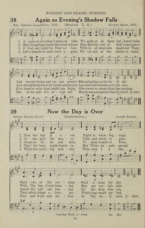 Service Hymnal: with responsive readings, appropriate for all Protestant religious activities page 26