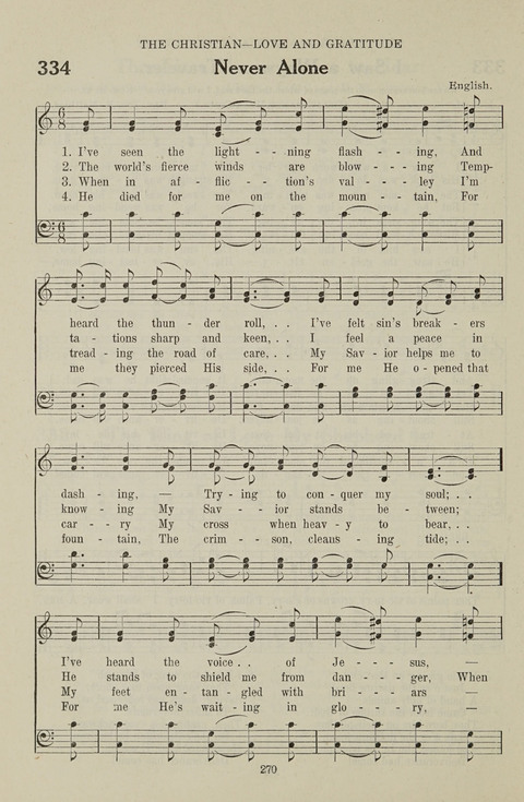 Service Hymnal: with responsive readings, appropriate for all Protestant religious activities page 262