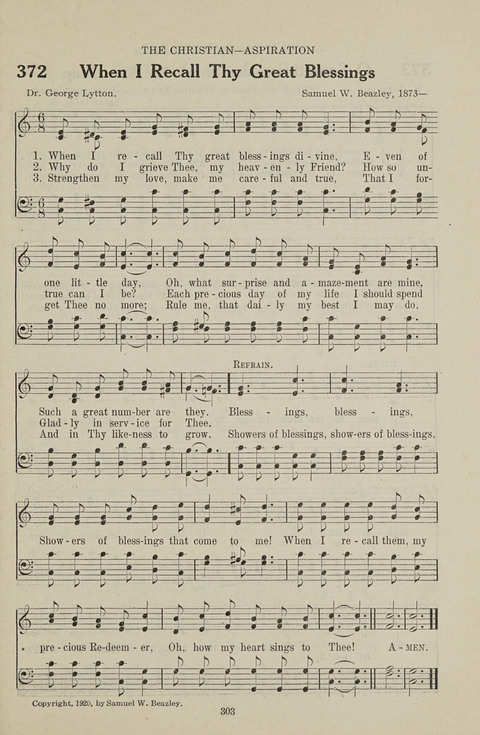 Service Hymnal: with responsive readings, appropriate for all Protestant religious activities page 295