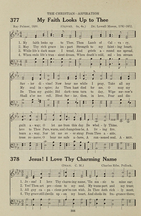 Service Hymnal: with responsive readings, appropriate for all Protestant religious activities page 300