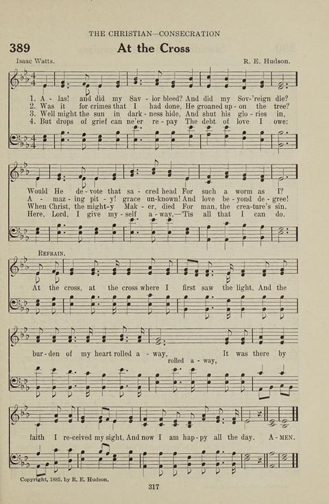 Service Hymnal: with responsive readings, appropriate for all Protestant religious activities page 309