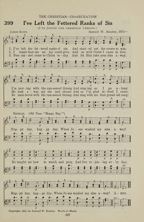 Service Hymnal: with responsive readings, appropriate for all Protestant religious activities page 319