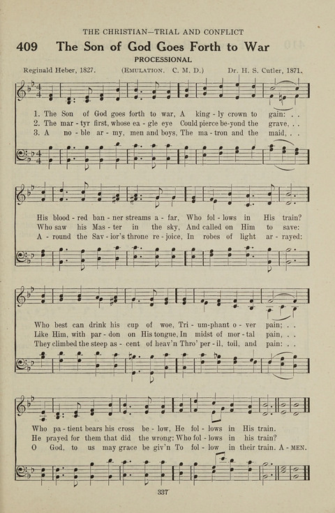 Service Hymnal: with responsive readings, appropriate for all Protestant religious activities page 329