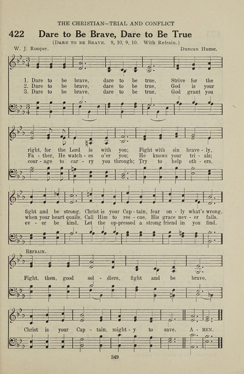 Service Hymnal: with responsive readings, appropriate for all Protestant religious activities page 341