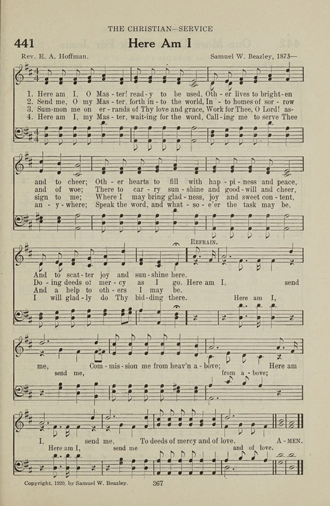 Service Hymnal: with responsive readings, appropriate for all Protestant religious activities page 359