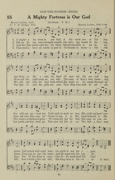 Service Hymnal: with responsive readings, appropriate for all Protestant religious activities page 36