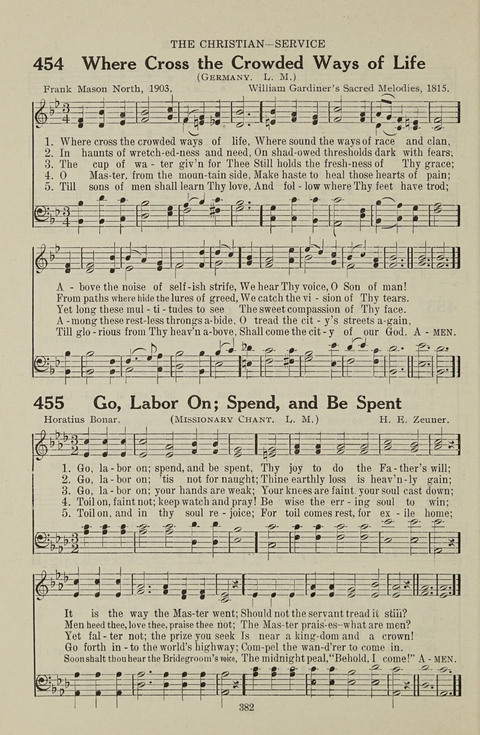 Service Hymnal: with responsive readings, appropriate for all Protestant religious activities page 374