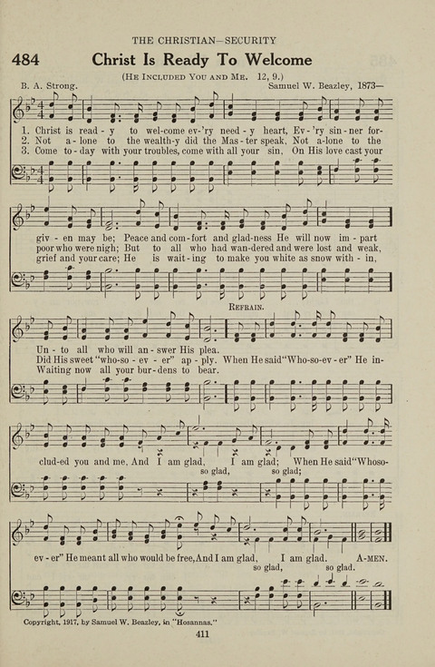 Service Hymnal: with responsive readings, appropriate for all Protestant religious activities page 403