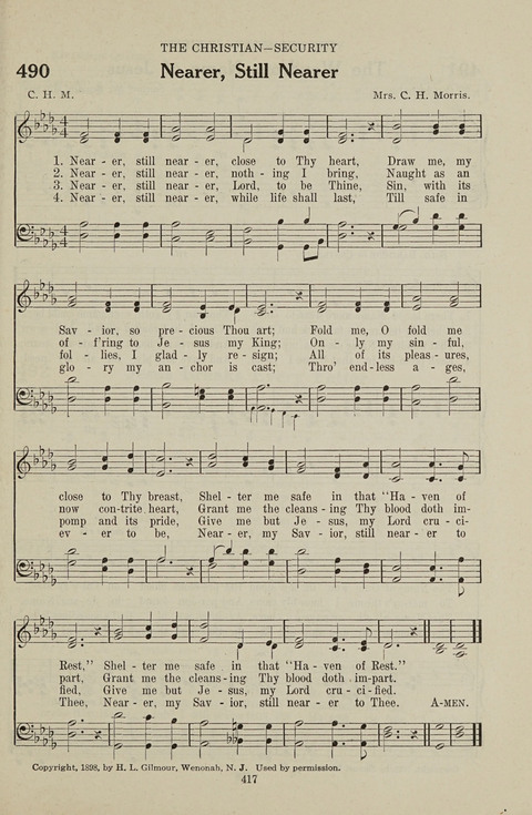 Service Hymnal: with responsive readings, appropriate for all Protestant religious activities page 409
