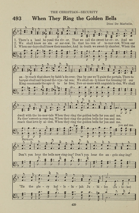 Service Hymnal: with responsive readings, appropriate for all Protestant religious activities page 412