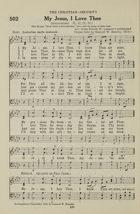 Service Hymnal: with responsive readings, appropriate for all Protestant religious activities page 422